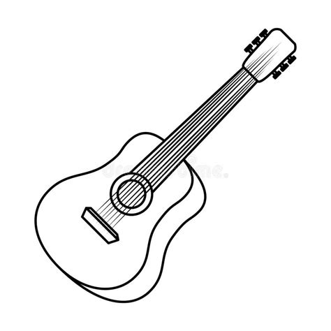 Instrumento Musical De La Guitarra Ac stica Ilustración del Vector