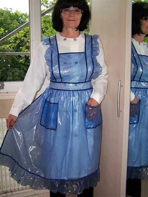 Blue Plastic Pvc Apron Plastic Aprons Apron Dress