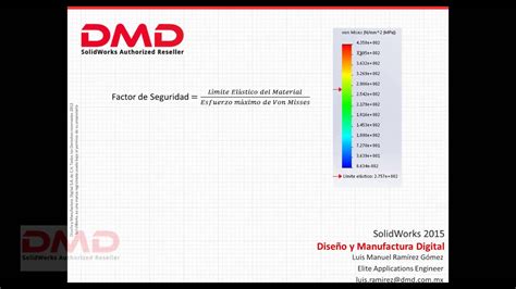 Cómo calcular el factor de seguridad con SolidWorks Simulation YouTube