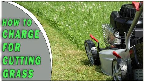 how much to charge for cutting grass