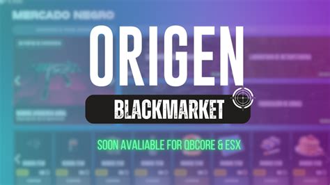 PAID Origen Blackmarket QBCore Version VAG Premium FiveM