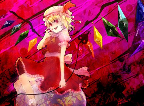 Blonde Hair Blood Flandre Scarlet Touhou Vampire R Konachan