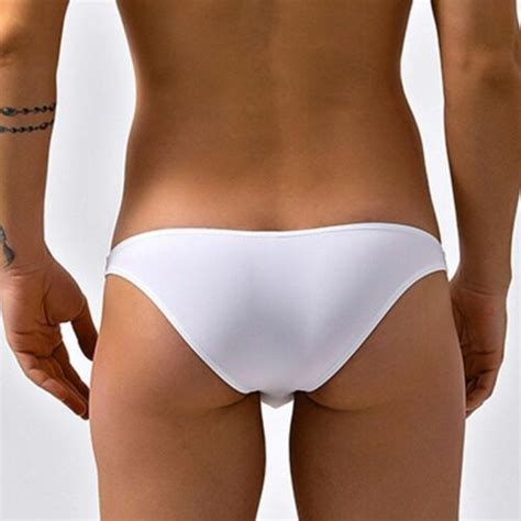 Sexy Men Swimsuit Beach Briefs Low Rise Half Hip Bikini Gay Bathing Suit Shorts EBay