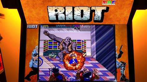 Riot Arcade Cabinet Mame Playthrough W Marquee Youtube