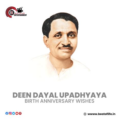 Deen Dayal Upadhyaya S Birth Anniversary Wishes Beat Of Life Entertainment