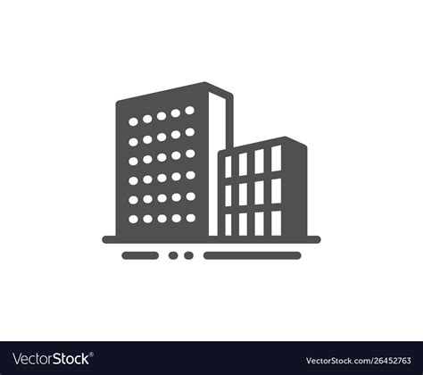 Buildings icon city architecture sign skyscraper Vector Image