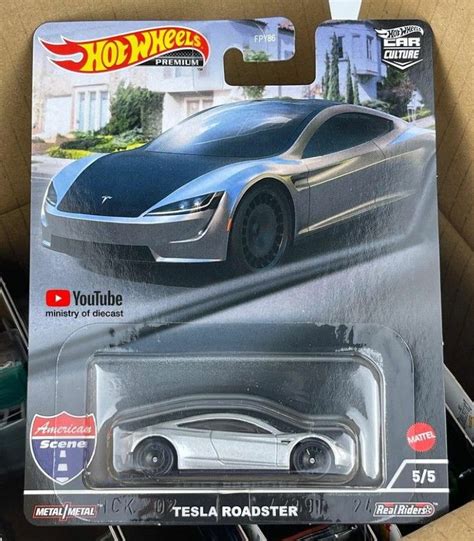 Tesla Roadster Hot Wheels Toy Car