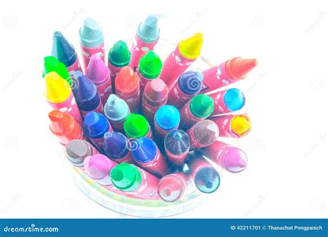 Oil Crayons Isolated Stock Image Image Of Artist Equipment 42211701