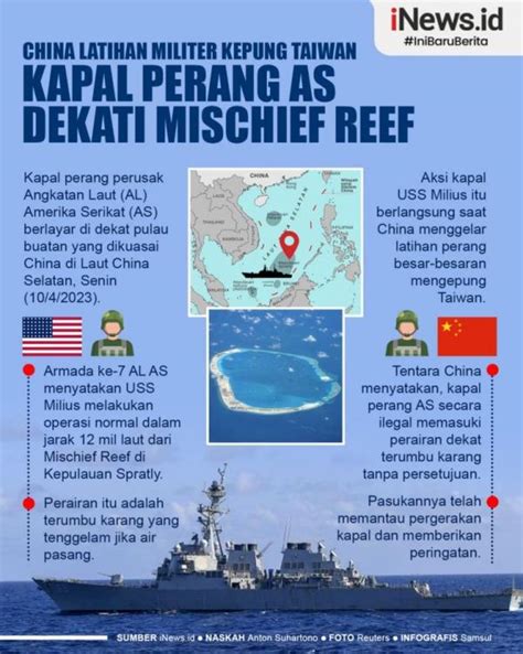 Infografis Kapal Perang AS Dekati Perairan Sengketa Laut China Selatan