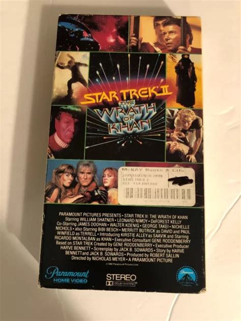 Star Trek Ii The Wrath Of Khan Vhs Paramount Home Video Ann Es Film