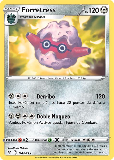 Forretress Voltaje Vívido Tcg Wikidex La Enciclopedia Pokémon