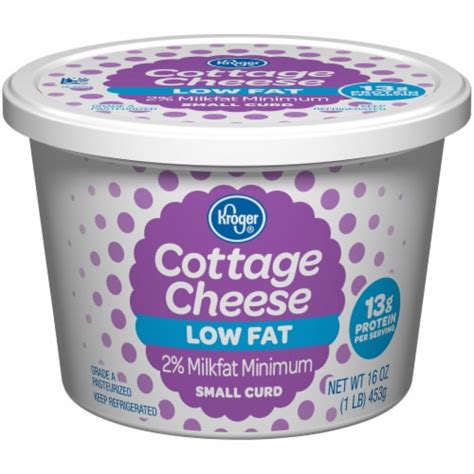 Kroger 2 Low Fat Small Curd Cottage Cheese 16 Oz Kroger