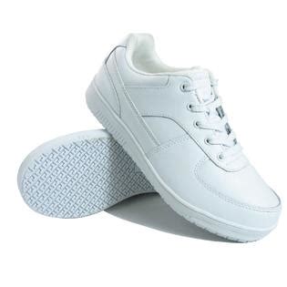 Genuine Grip Men's Slip-Resistant Athletic Work Shoes #2015 White ...