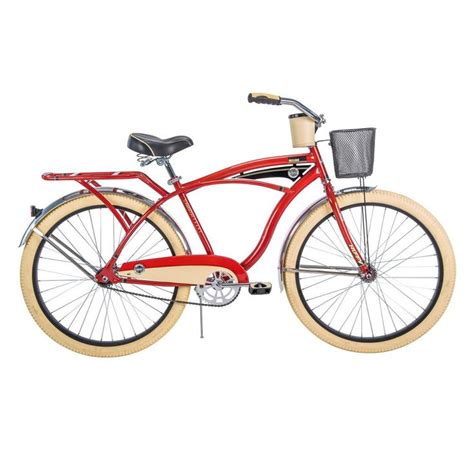 Huffy Deluxe 26 In Mens Classic Cruiser Bike 26647 The Home Depot