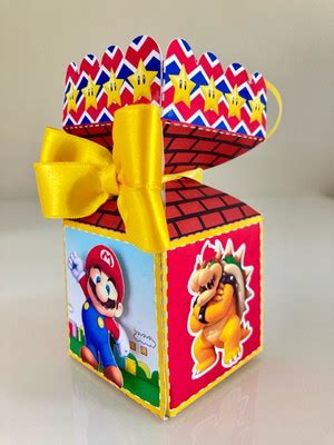 Caixa Meia Bala Super Mario Bros Compre Produtos Personalizados No Elo