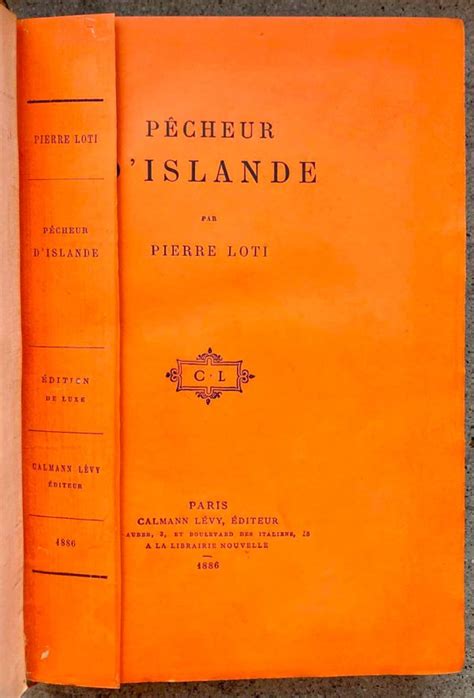 Loti Pecheur d Islande 1886 edition originale tirage limité