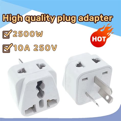 Australia New Zealand China Power Plug Adapter Au Travel Adapter 2 In 1 Usa Grounded Outlet