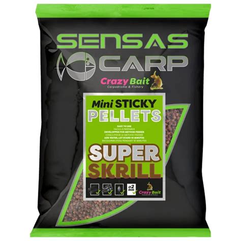 Sensas Crazy Bait Mini Sticky Pellets Super Krill 700g