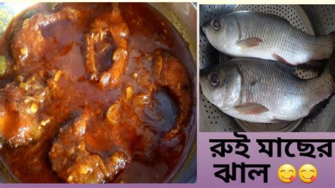 রুই মাছের ঝাল রেসিপি সহজেই বানিয়ে ফেলুন Rui Macher Jhal Recipe