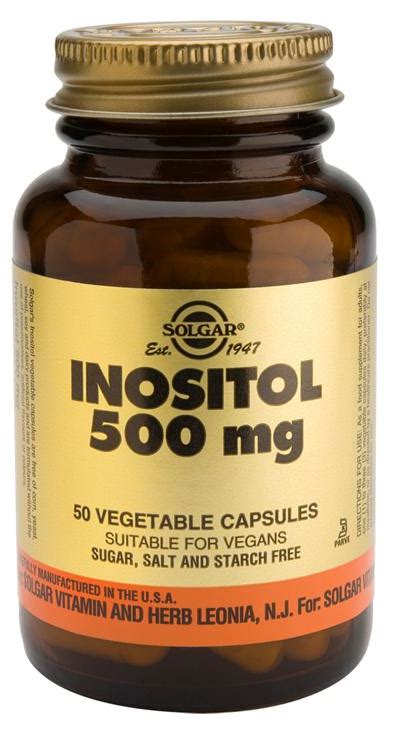 Laboratorio Solgar Inositol Mg C Psulas Irrigador Bucal