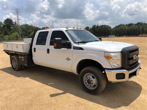 2011 Ford F350 Flatbed Truck Vin Sn Bec84361 Crew Cab Ford Powerstroke Diesel Engine A T 10 F