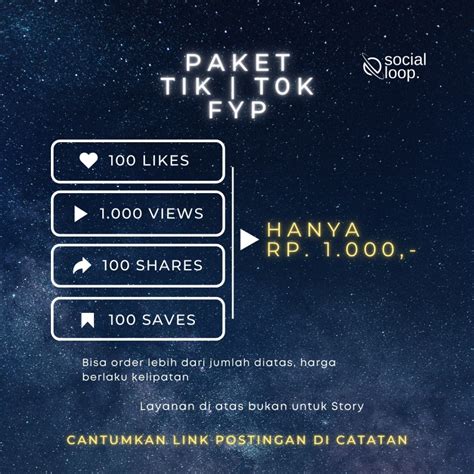 Jual Like Tiktok View Tiktok Share Tiktok Save Tiktok Paket Fyp