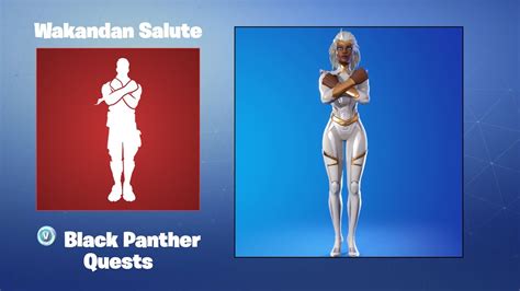 Wakandan Salute Fortnite Emote Youtube