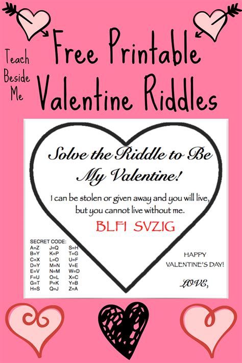 Printable Valentines Day Riddles Printable Templates