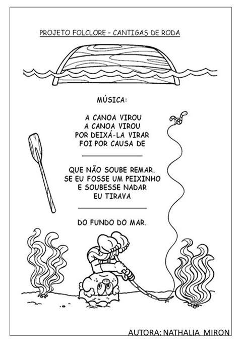 25 Cantigas De Roda Ilustradas Para Imprimir - Imagens | Cantigas de ...