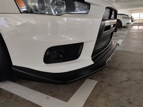 Clear Off Sale Evo X Ralliart Front Lip Frp For Evo Style Bumper Car