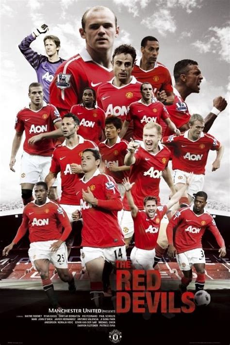 Manchester United - red devils Poster | Sold at Europosters