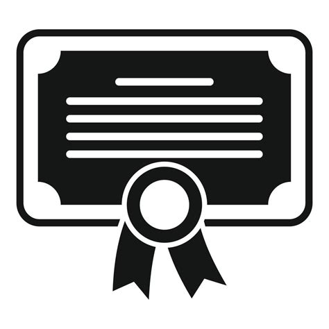 Online Training Diploma Icon Simple Vector Web Course 15159625 Vector