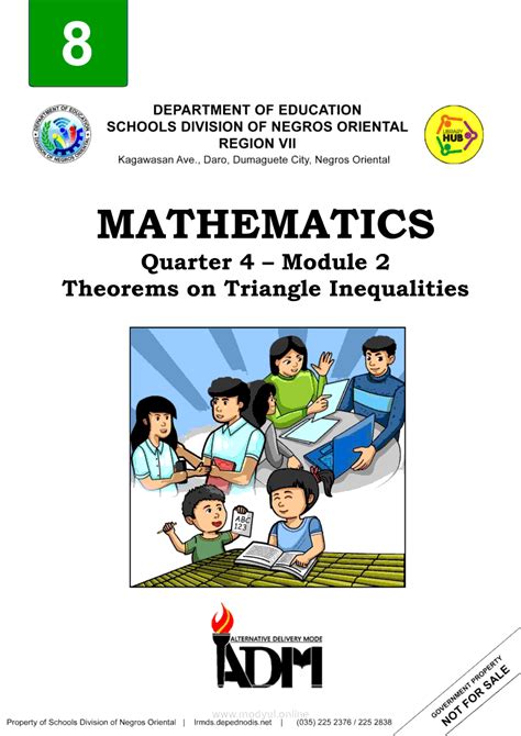 Mathematics Quarter Module Theorems On Triangle Inequalities