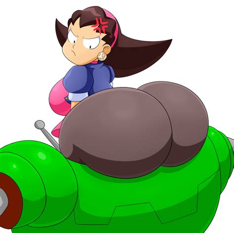 Rule 34 Ass Big Ass Big Breasts Breasts Dat Ass Female Looking Back Mechspazer Mega Man Mega