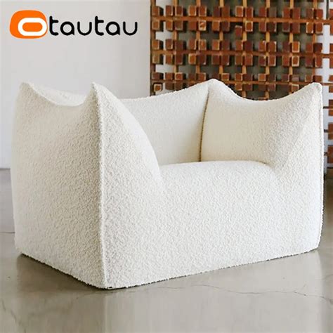 OTAUTAU Plus Big King Pouf Bean Bag Cover No Filler Outdoor Garden