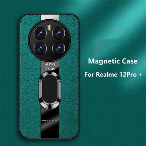 Tampa Traseira Do Telefone Do Anel Magn Tico Para Realme Pro Plus G