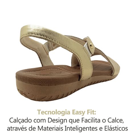 Sand Lia Casual Feminina Usaflex Confort Tiras Cruzadas El Sticos