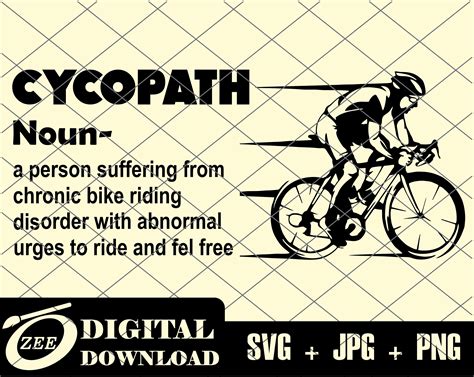 Cycopath SVG Cyclist Svg Cycling Svg Biker SVG Bicycle Svg Dad Svg