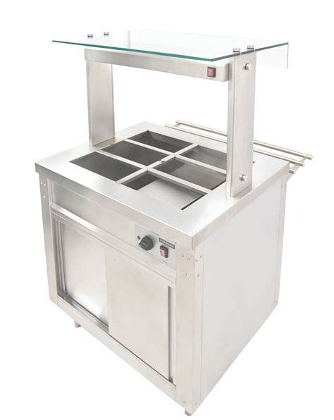 Parry FLEXI SERVE Mobile Hot Top With Dry Bain Marie Top Gantry