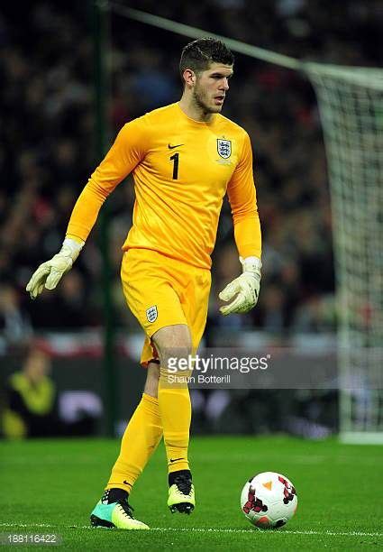 Fraser Forster of England in action during the international friendly ...