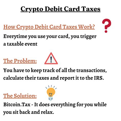 Crypto Debit Card Taxes A Solution Bitcointaxes