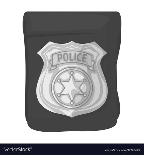 A badge police detective Royalty Free Vector Image