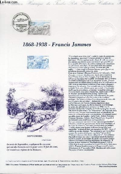 Document Philatelique Officiel Francis Jammes N