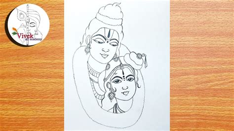 Ram Sita Drawing For Ramnavmi Easy Drawing Of Lord Ram And Sita Mata