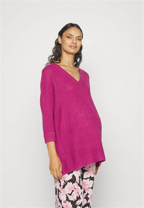 Vero Moda Maternity Vmmleanna V Neck Long Strickpullover