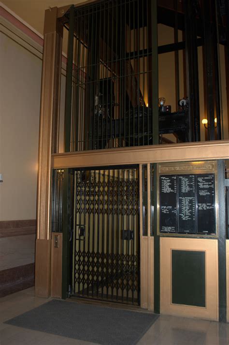 Kansas State Capitol Online Tour Cage Elevator Kansas Historical