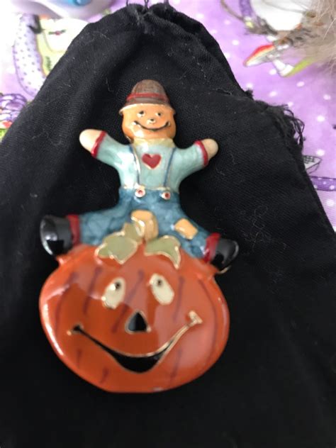 Vintage Halloween Enamel Pin Etsy