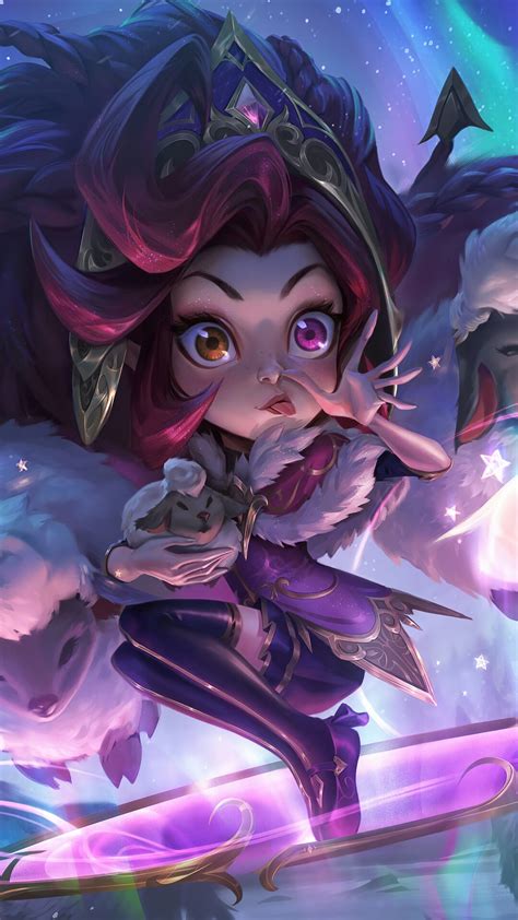 Winterblessed Zoe Lol Skin Splash Art League Of Legends Hd Phone