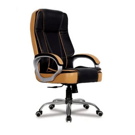 Leatherette Ergonomic High Back Executive Revolving Chair Black And