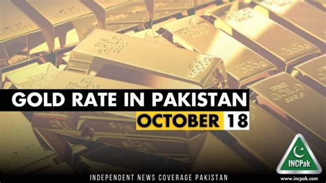 Gold Rate In Pakistan Today October Incpak